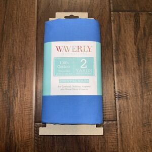 Waverly Inspirations 2 Yards 72in X‎ 44in Pre-cut Fabric Cobalt/Blue 100% Cotton